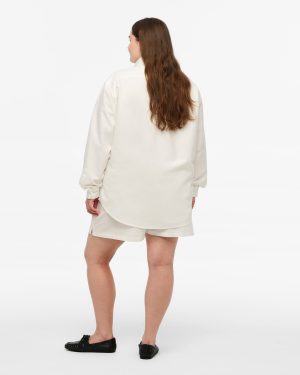 TS Crest White Oxford Shirt